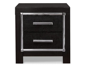 Kaydell Queen Upholstered Panel Bed, Dresser, Mirror and Nightstand
