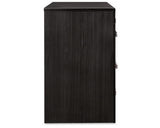 Kaydell Queen Upholstered Panel Bed, Dresser, Mirror and Nightstand