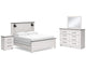 Schoenberg King Panel Bed, Dresser, Mirror and Nightstand