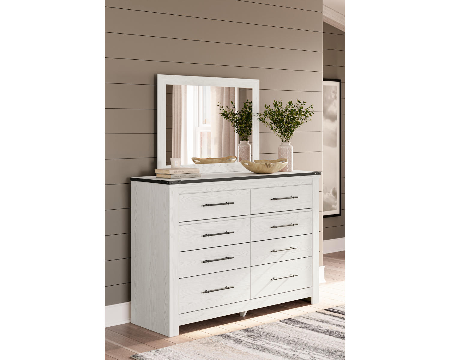 Schoenberg Dresser and Mirror