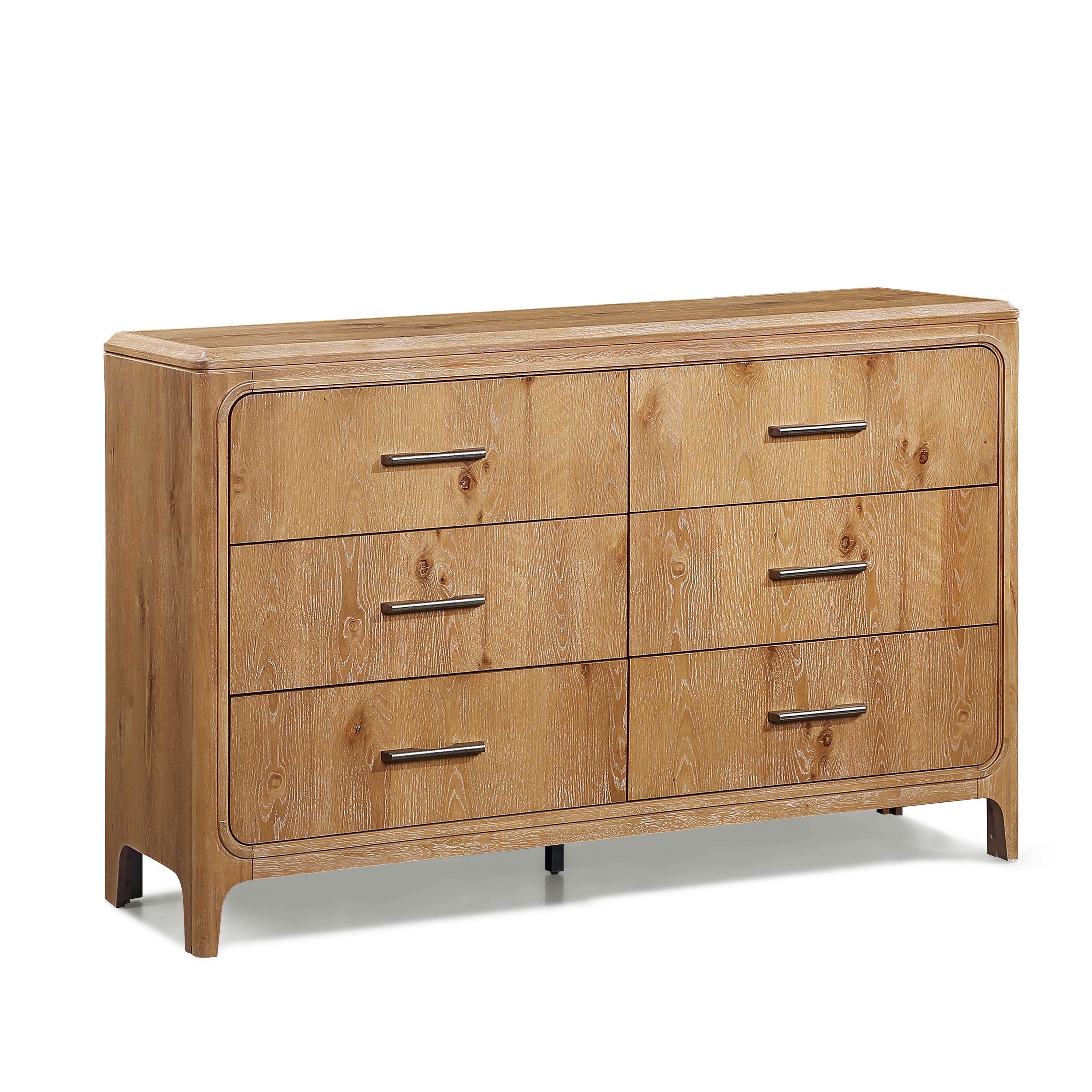 SETB1500 WESTCOTT KING  BEDROOM GROUP-CERUSED NATUAL