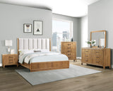 SETB1500 WESTCOTT KING  BEDROOM GROUP-CERUSED NATUAL