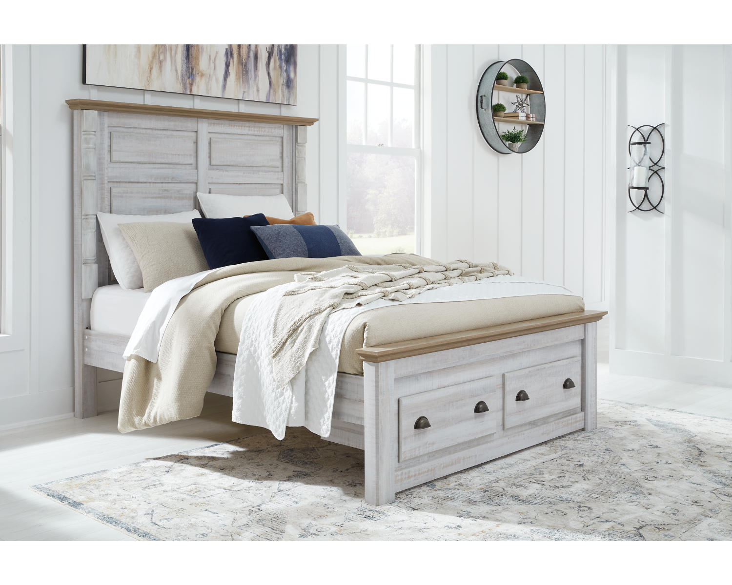 Haven Bay Queen Panel Storage Bed