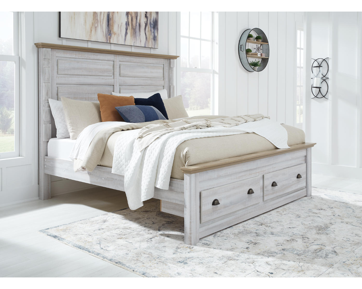 Haven Bay King Panel Storage Bed