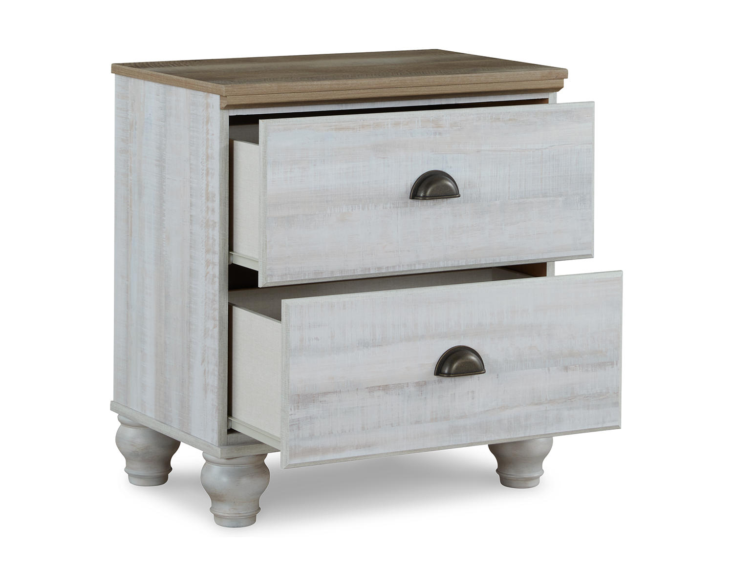 Haven Bay Full Panel Storage Bed, Dresser, Mirror and Nightstand