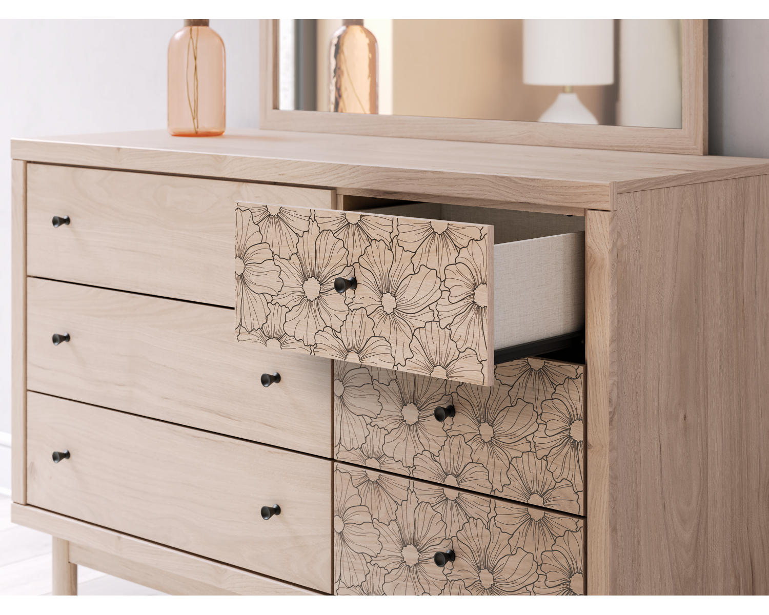 Arloster Dresser and Mirror