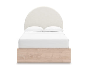 Cama Arloster con paneles tapizados y almacenamiento