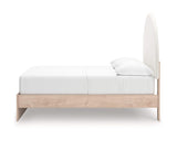 Cama Arloster con paneles tapizados y almacenamiento