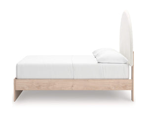 Cama Arloster con paneles tapizados y almacenamiento