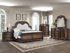 SETB1610 GRUPO DE DORMITORIO STANLEY CAL KING - MARRÓN CAFÉ
