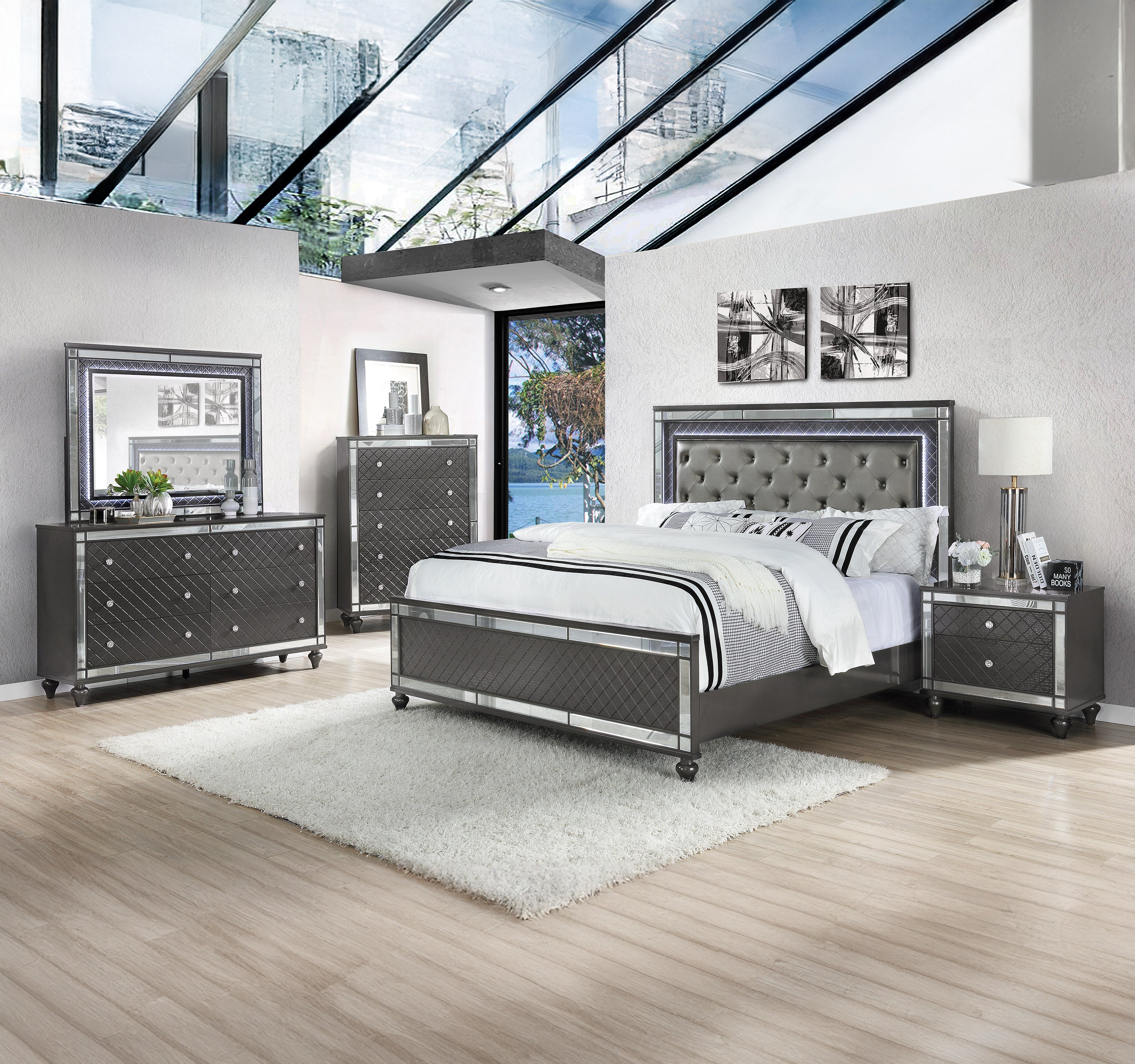 SETB1670 REFINO CAL KING BEDROOM GROUP