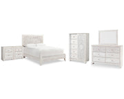 Paxberry Queen Panel Bed, Dresser, Mirror, Chest and 2 Nightstands