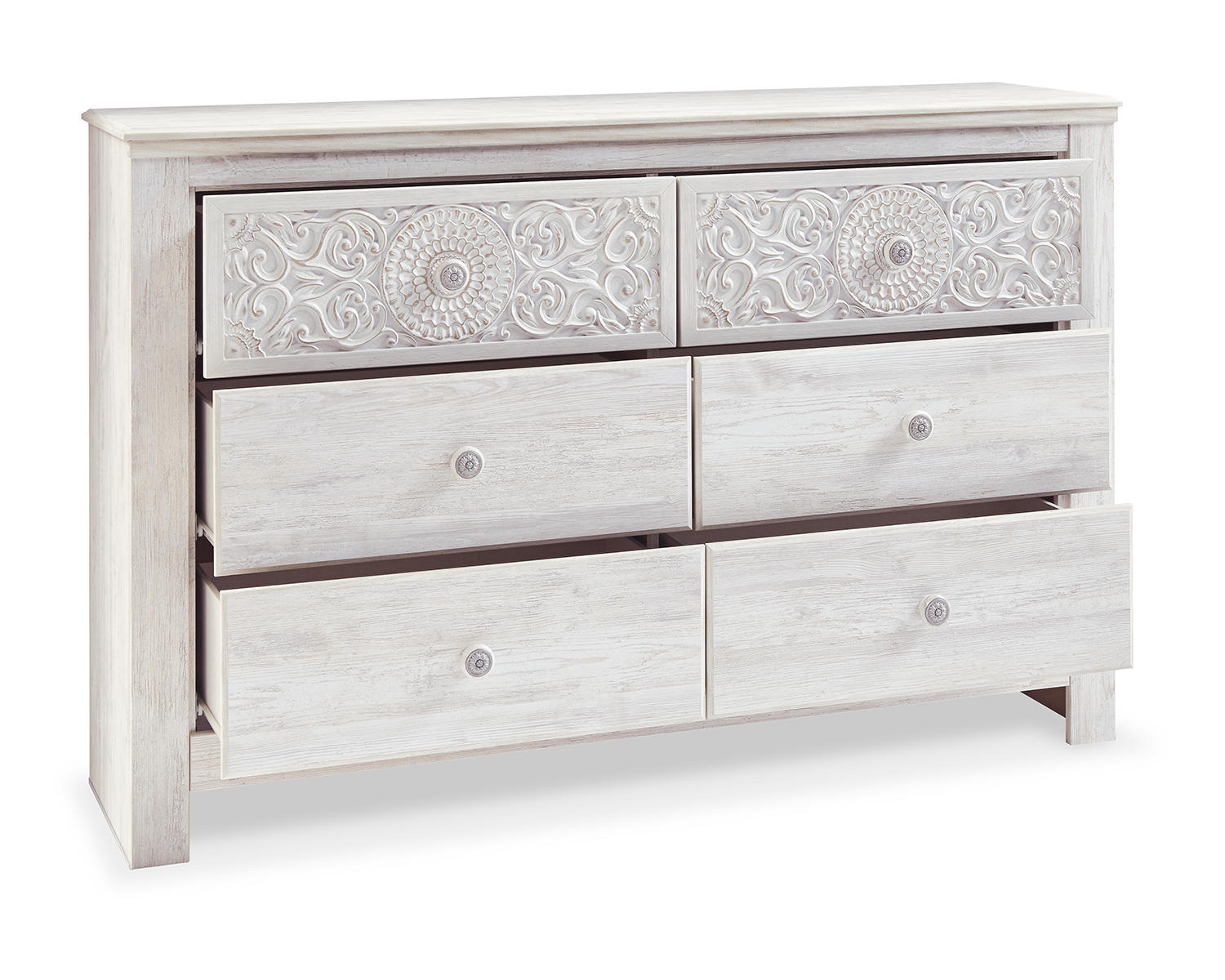 Paxberry Queen Panel Bed, Dresser, 2 Chests and 2 Nightstands