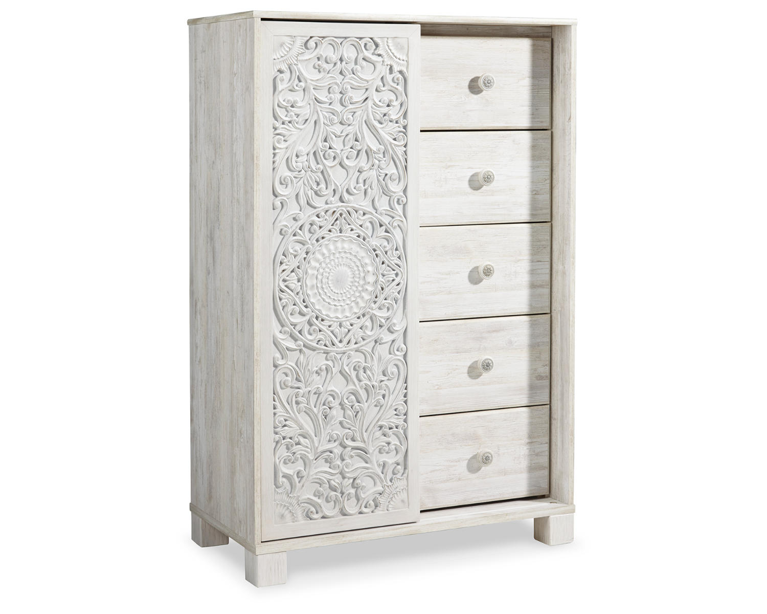 Paxberry King Panel Bed, Chest and Nightstand