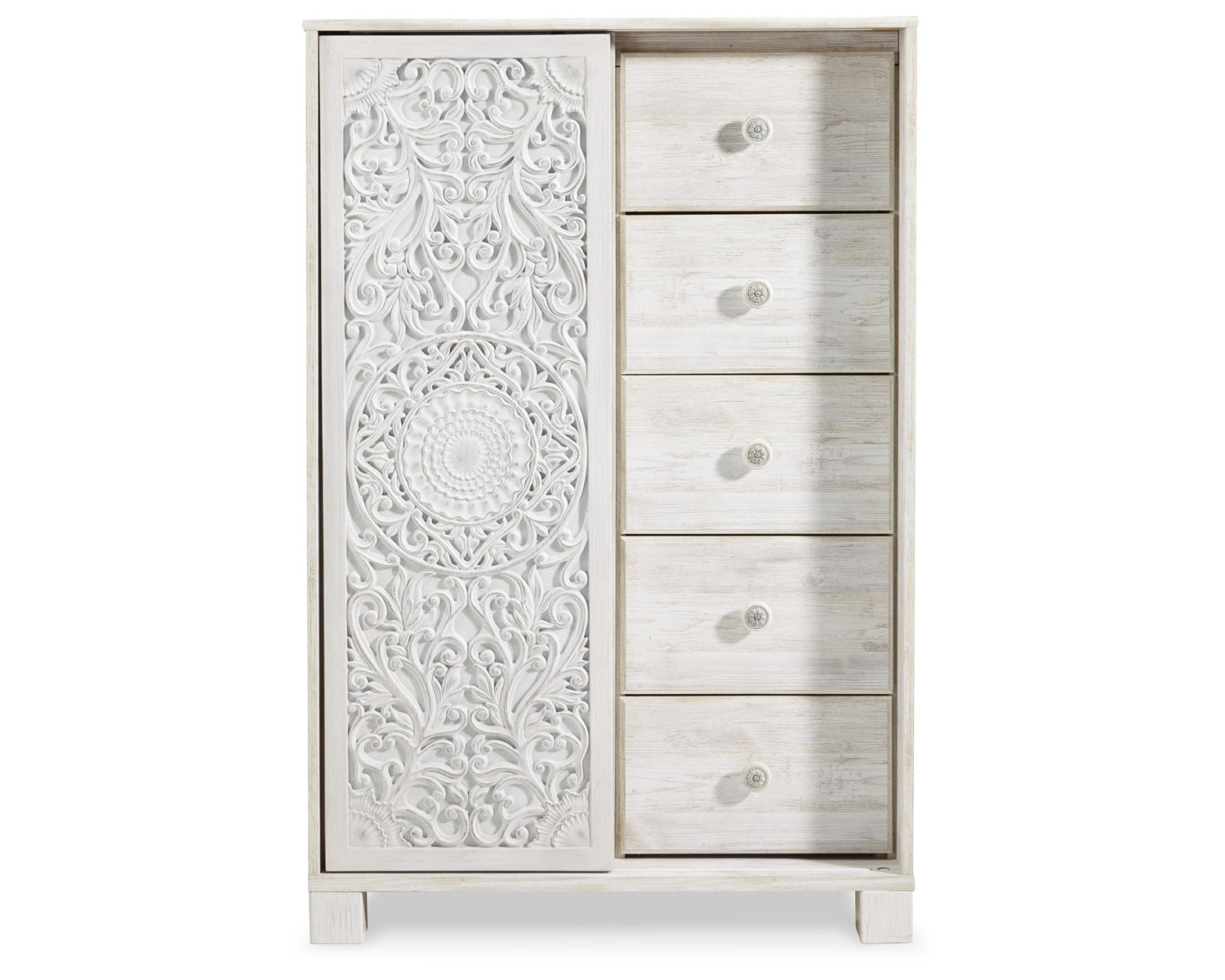 Paxberry King Panel Bed, Chest and Nightstand