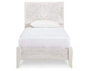 Paxberry Twin Panel Bed, Chest and Nightstand