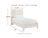 Paxberry Twin Panel Bed, Chest and Nightstand