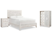 Paxberry Queen Panel Bed, Chest and Nightstand