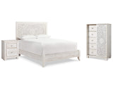 Paxberry Queen Panel Bed, Chest and Nightstand