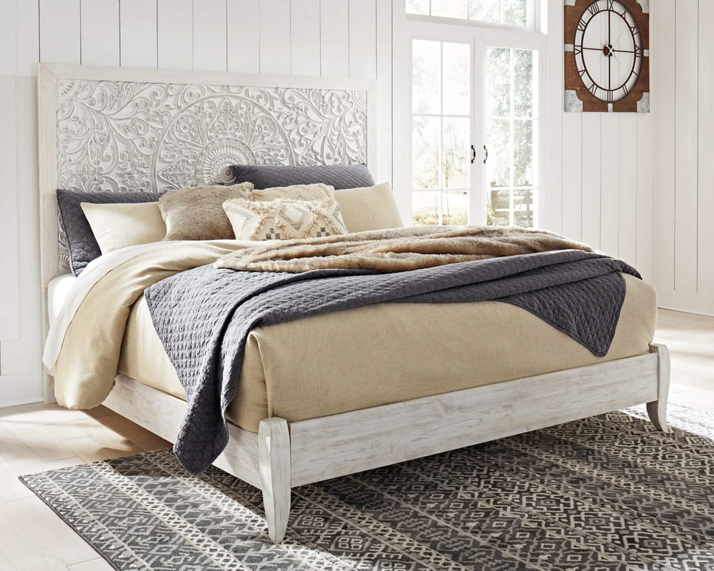 Cama Paxberry King con paneles