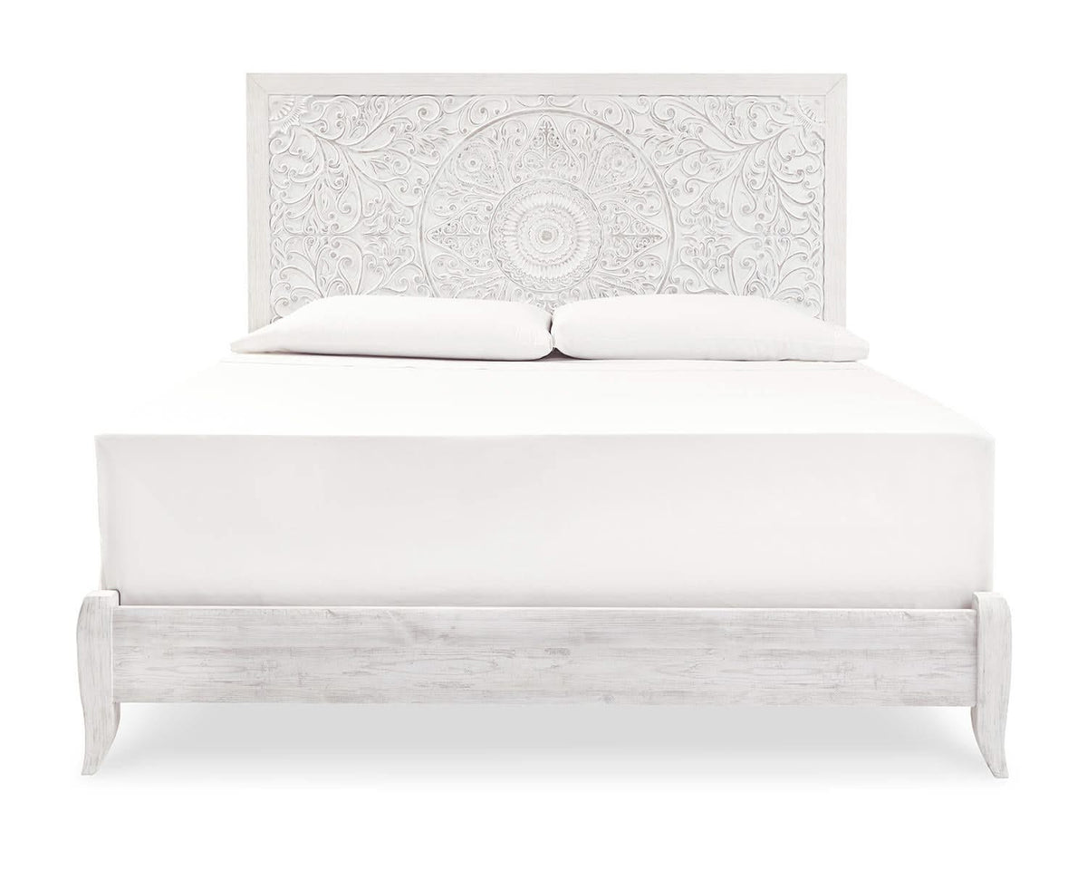 Paxberry King Panel Bed, Chest and Nightstand