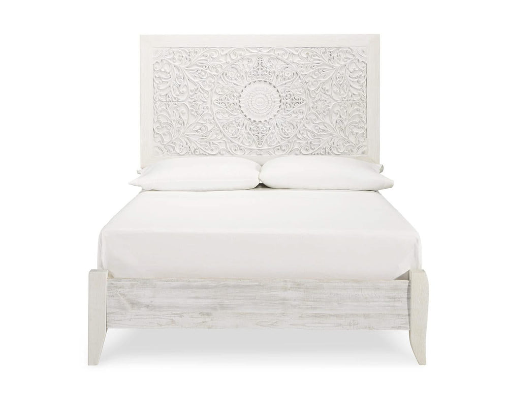 Paxberry Full Panel Bed and Nightstand