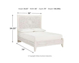 Paxberry Full Panel Bed and Nightstand