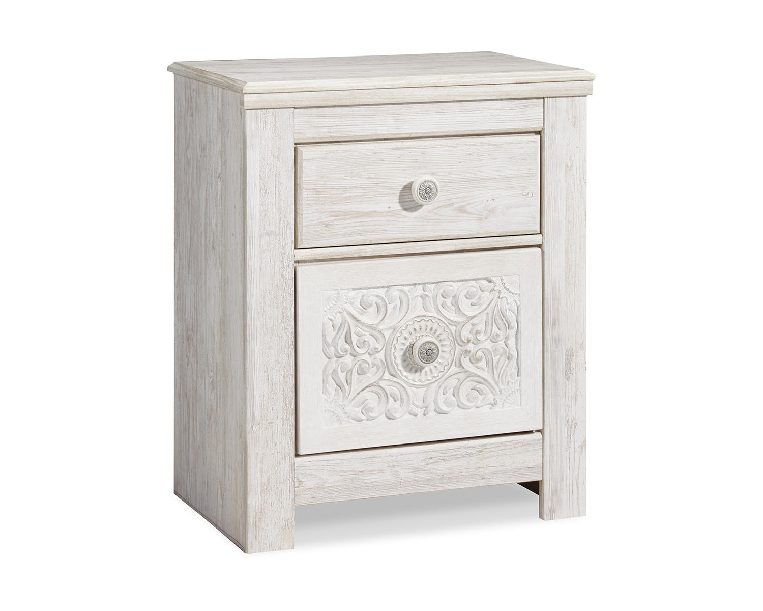 Paxberry Queen Panel Bed and 2 Nightstands
