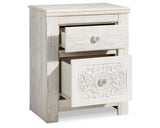Paxberry Full Panel Bed and Nightstand
