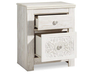 Paxberry Full Panel Bed and Nightstand