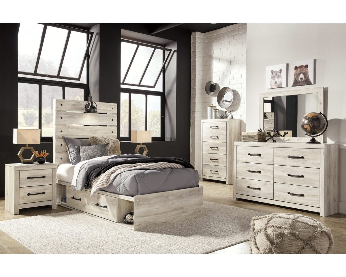 Cama doble Cambeck con dos cajones de almacenamiento
