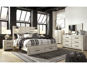 Cambeck King Panel Storage Bed, Dresser, Mirror, Chest and 2 Nightstands