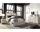 Cambeck Queen Panel Bed with Storage, Dresser, Mirror and 2 Nightstands