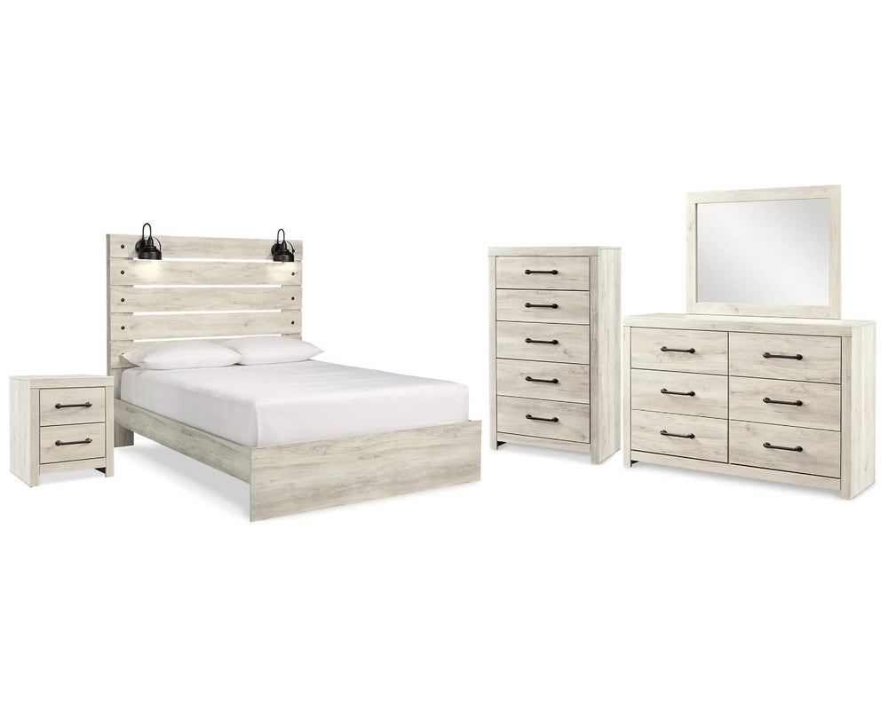 Cambeck Queen Panel Bed, Dresser, Mirror, Chest and Nightstand