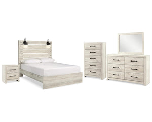 Cambeck Queen Panel Bed, Dresser, Mirror, Chest and Nightstand