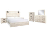 Cambeck King Panel Bed, Dresser, Mirror, Chest and 2 Nightstands