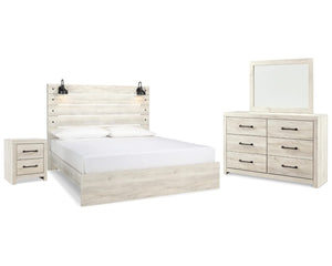 Cambeck King Panel Bed, Dresser, Mirror and Nightstand