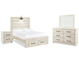 Cama completa Cambeck con tocador, espejo y mesita de noche