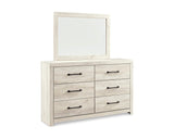 Cambeck Queen Panel Bed with Storage, Dresser and Mirror