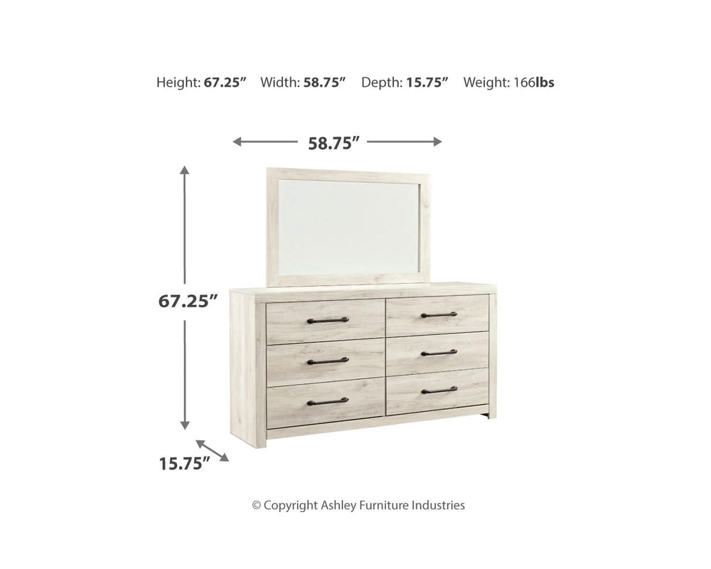 Cambeck King Panel Bed, Dresser, Mirror and Nightstand