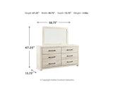 Cambeck King Panel Bed, Dresser, Mirror and Nightstand