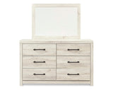Cambeck Queen Panel Bed with Storage, Dresser and Mirror