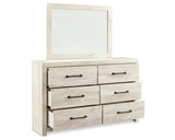 Cambeck Queen Panel Bed with Storage, Dresser, Mirror and 2 Nightstands