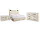 Cambeck King Panel Storage Bed, Dresser and 2 Nightstands