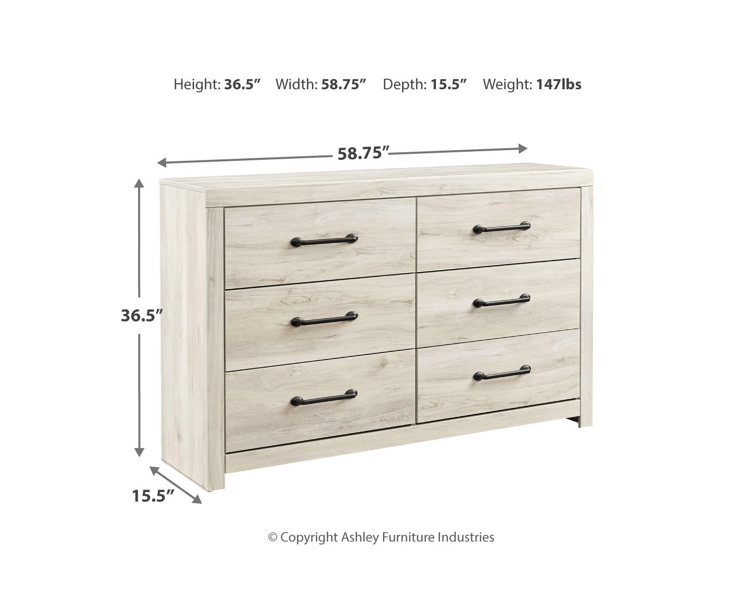 Cambeck Queen Panel Bed with Storage and Dresser