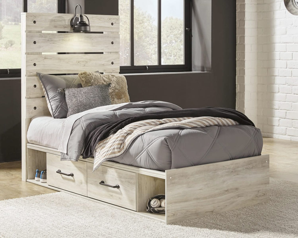 Cama doble Cambeck con dos cajones de almacenamiento