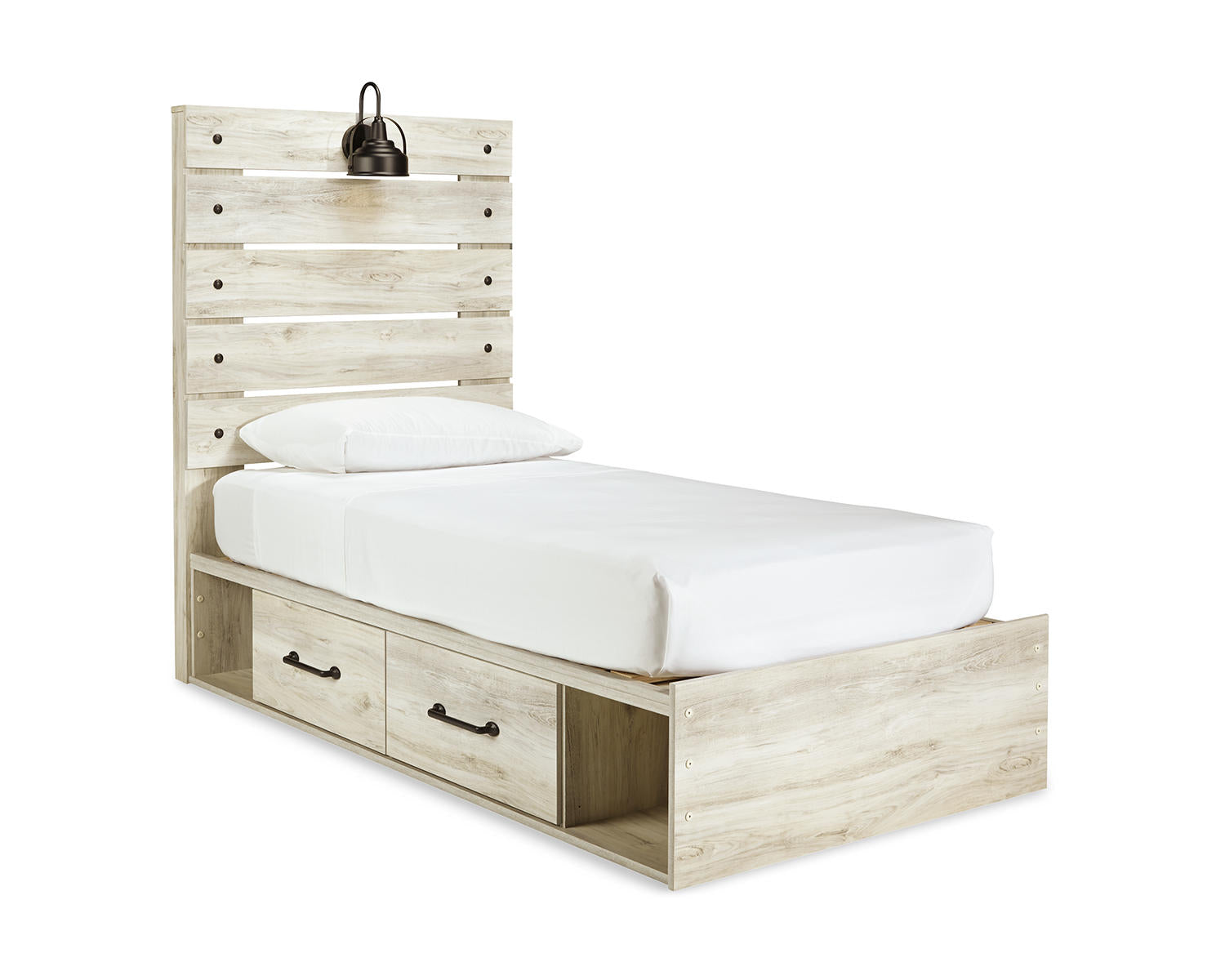 Cambeck Twin Storage Bed, Dresser, Mirror and Nightstand