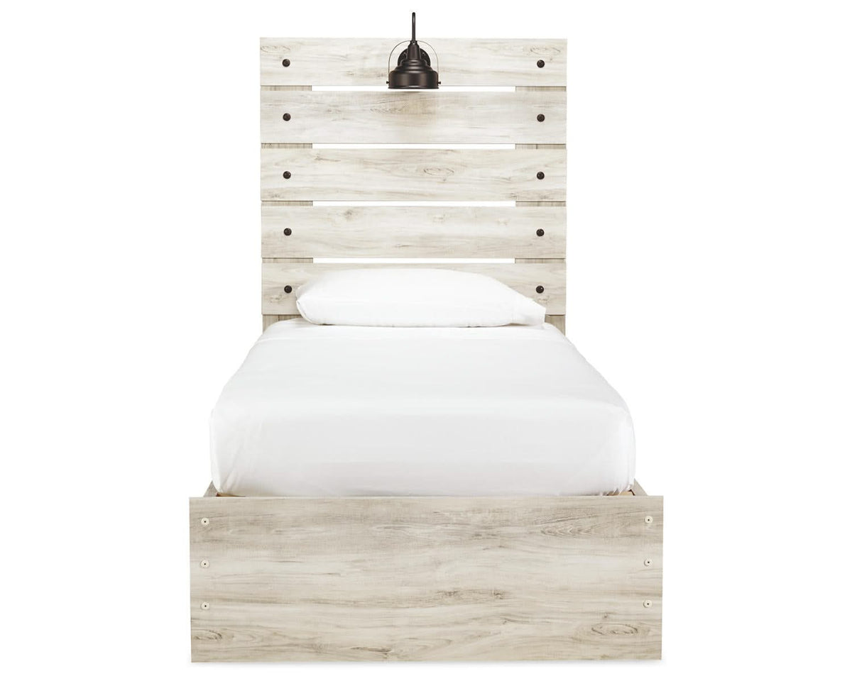 Cambeck Twin Storage Bed, Dresser, Mirror and Nightstand