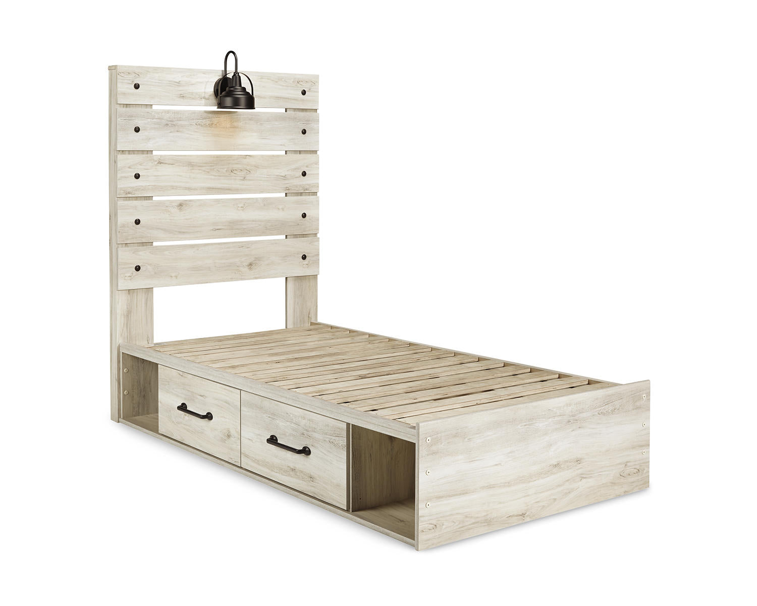 Cambeck Twin Storage Bed, Dresser, Mirror and Nightstand