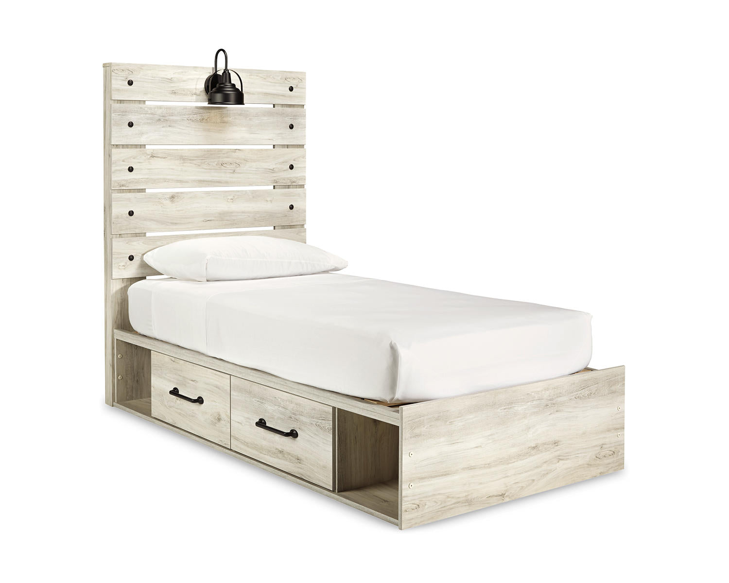 Cambeck Twin Panel Bed with 4 Storage Drawers